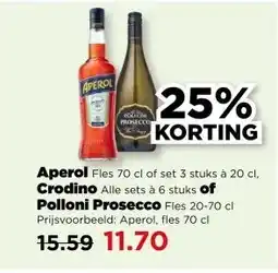 PLUS Aperol, Crodino of Polloni Prosecco aanbieding