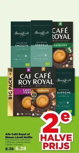 PLUS Alle Café Royal of Simon Lévelt Koffie aanbieding