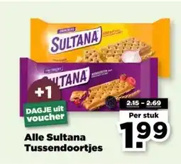 PLUS Alle Sultana Tussendoortjes aanbieding