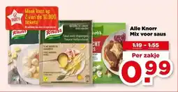 PLUS Alle Knorr Mix voor saus aanbieding