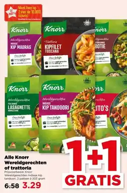 PLUS Alle Knorr Wereldgerechten of trattoria aanbieding