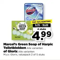 PLUS Marcel's Green Soap of Harpic Toiletblokken, Glorix aanbieding