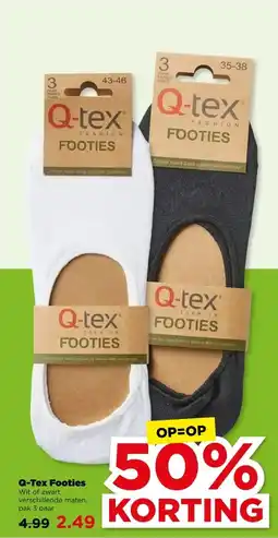 PLUS Q-Tex Footies aanbieding