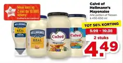 PLUS Calvé of Hellmann's Mayonaise aanbieding