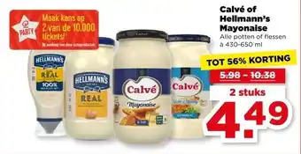 PLUS Calvé of Hellmann's Mayonaise aanbieding