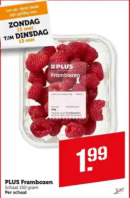 Coop PLUS Frambozen aanbieding