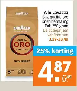 Albert Heijn Alle Lavazza aanbieding