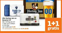 Albert Heijn Alle Hertog Jan en Bavaria 0.0 aanbieding