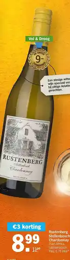 Albert Heijn Rustenberg Stellenbosch Chardonnay aanbieding