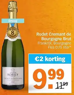 Albert Heijn Rodet Cremant de Bourgogne Brut aanbieding