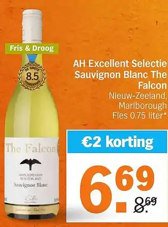 Albert Heijn AH Excellent Selectie Sauvignon Blanc The Falcon aanbieding