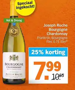 Albert Heijn Joseph Roche Bourgogne Chardonnay aanbieding