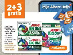Albert Heijn Alle Ariel The Big One pods aanbieding