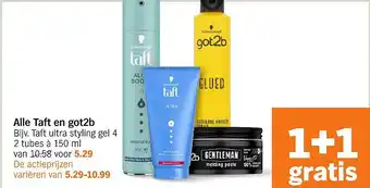 Albert Heijn Alle Taft en got2b aanbieding