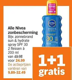Albert Heijn Alle Nivea zonbescherming aanbieding