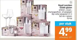 Albert Heijn Royal Leerdam Estate glazen aanbieding