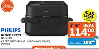 Albert Heijn PHILIPS Dubbele airfryer aanbieding