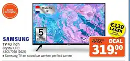 Albert Heijn SAMSUNG TV 43 inch aanbieding