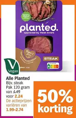 Albert Heijn Alle Planted aanbieding