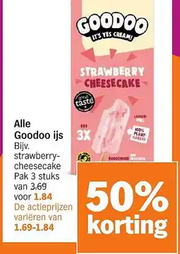 Albert Heijn Alle Goodoo ijs aanbieding