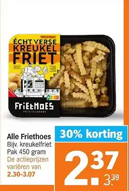 Albert Heijn Alle Friethoes aanbieding