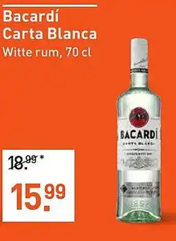 Albert Heijn Bacardí Carta Blanca aanbieding