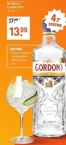 Albert Heijn Gordon's London Dry Gin aanbieding