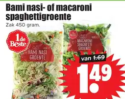 Dirk Bami nasi of macaroni spaghettigroente aanbieding