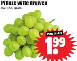 Dirk Pitloze witte druiven aanbieding