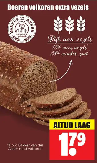 Dirk Boeren volkoren extra vezels aanbieding
