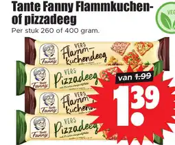 Dirk Tante Fanny Flammkuchen of pizzadeeg aanbieding