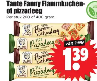 Dirk Tante Fanny Flammkuchen of pizzadeeg aanbieding
