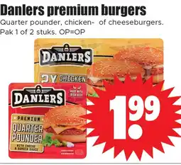 Dirk Danlers premium burgers aanbieding