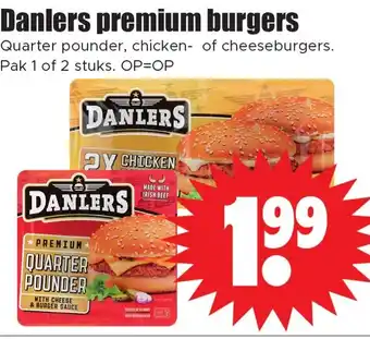 Dirk Danlers premium burgers aanbieding