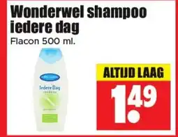 Dirk Wonderwel shampoo iedere dag aanbieding