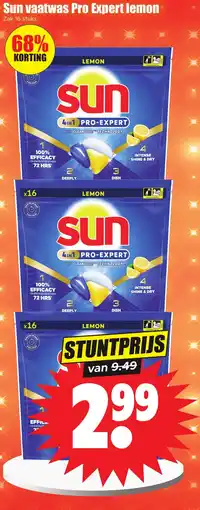 Dirk Sun vaatwas Pro Expert lemon aanbieding