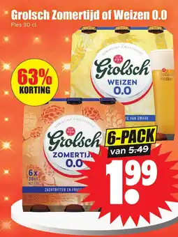 Dirk Grolsch Zomertijd of Weizen 0.0 aanbieding