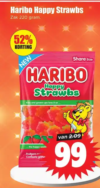Dirk Haribo Happy Strawbs aanbieding