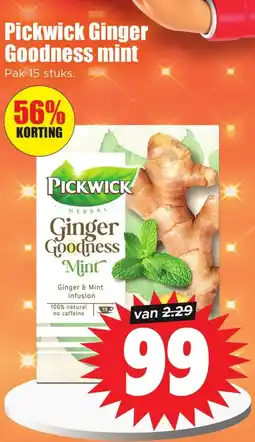 Dirk Pickwick Ginger Goodness mint aanbieding