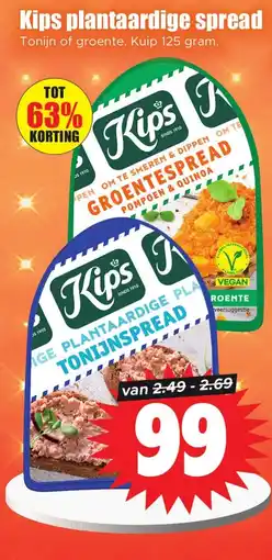 Dirk Kips plantaardige spread Ola Dracula of chocolade aanbieding