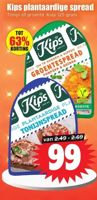 Dirk Kips plantaardige spread Ola Dracula of chocolade aanbieding