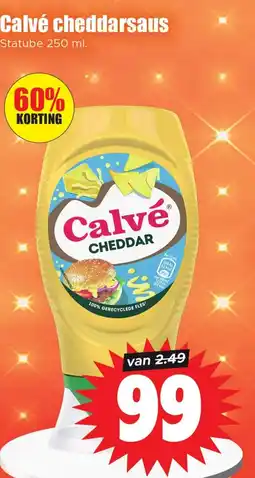Dirk Calvé cheddarsaus aanbieding