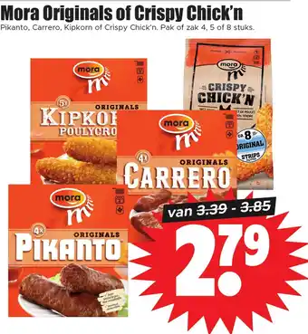 Dirk Mora Originals of Crispy Chick'n aanbieding