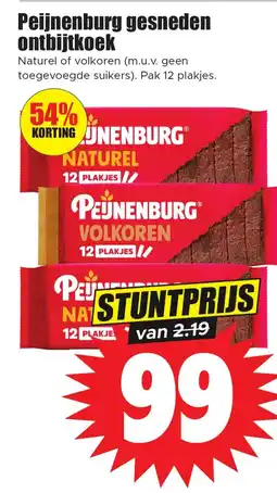 Dirk Peijnenburg gesneden ontbijtkoek aanbieding