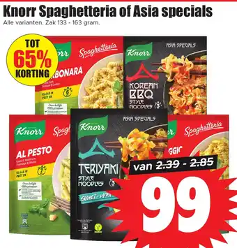 Dirk Knorr Spaghetteria of Asia specials aanbieding
