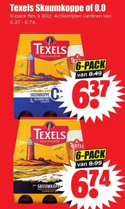 Dirk Texels Skuumkoppe of 0.0 aanbieding