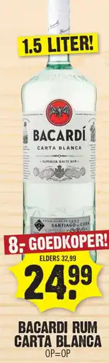 Dirk Bacardi rum carta blanca aanbieding