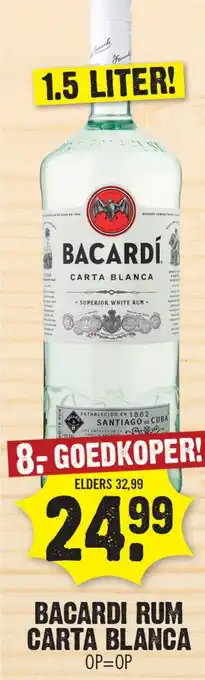 Dirk Bacardi rum carta blanca aanbieding