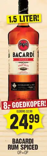 Dirk BACARDI RUM SPICED aanbieding