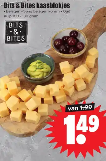 Dirk Bits & Bites kaasblokjes aanbieding